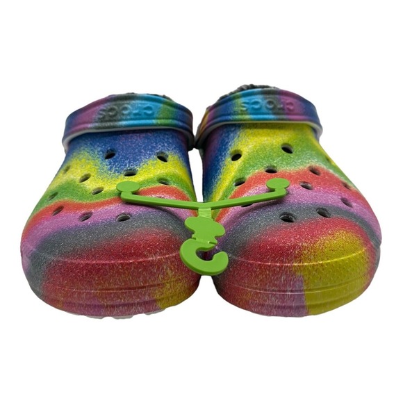 Crocs Shoes Classic Lined‎ Clogs Spray Dye Multicolor Unisex Men's 13 - Picture 2 of 7